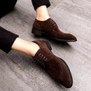 Pantofi Eleganți Bărbați Stil Velur Veneto