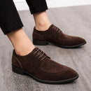 Pantofi Eleganți Bărbați Stil Velur Veneto